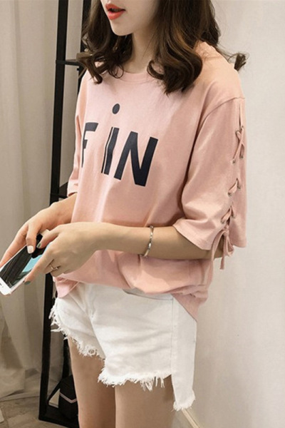 夏季韩国女装打底衫女新款短袖T恤女士宽松大码半袖上衣女装