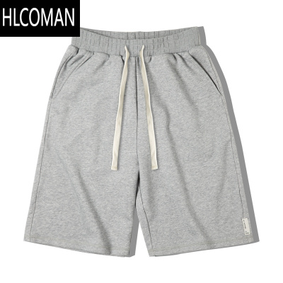 HLCOMAN工装美式复古灰色休闲裤针织短裤运动卫裤五分篮球裤男夏