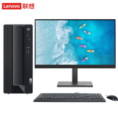 Thinkpad ThinkCentre neo P600 商用设计师游戏台式电脑整机 定制(i7-12700F 32G 2T GTX1660S)配27英寸显示器