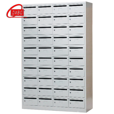 DXBG钢制信报箱小区多门信报柜带锁投递柜室外可定制40门信报箱