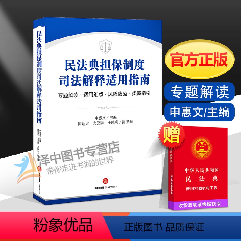 [正版]2021新 民法典担保制度司法解释适用指南 专题解读 适用难点 风险防范 类案指引 担保法律风险防范