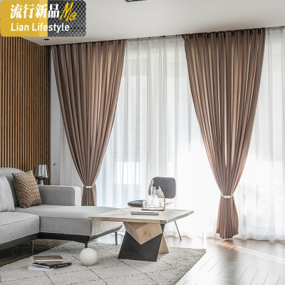 纱帘白纱窗帘透光不透人窗纱白色布料阳台半遮光沙飘窗北欧简约 三维工匠