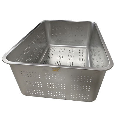 金迪乐厨房不锈钢漏盆长方形滤盆洗菜筛冲孔沥水盆