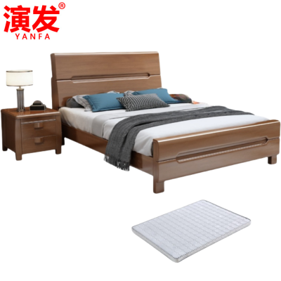 演发 床+1床头柜+1床垫 1.5米 套