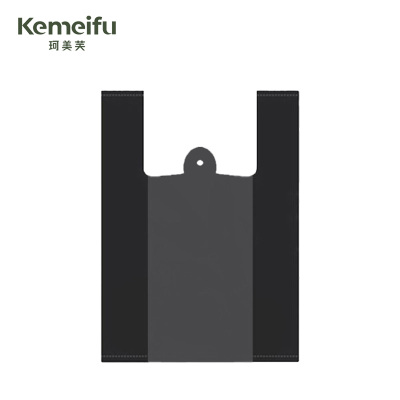 珂美芙 黑色背心加厚塑料袋垃圾袋 65*100cm 50个/包