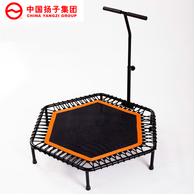 扬子(YANGZI)六角圆形蹦床健身床成人健身房商用六边形弹力超静音带扶手跳床