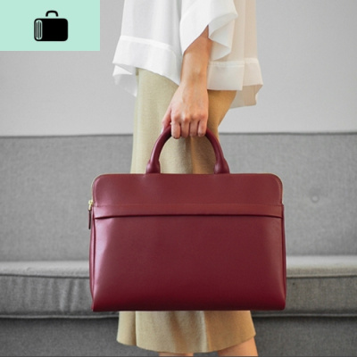 韩版大容量女包手提包文件包14寸商务笔记本电脑包职业通勤公文包NEW LAKE