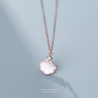 一贝子s999纯银项链女轻奢小众足银锁骨链设计感百搭吊坠首饰批发送女朋友老婆情人节七夕生日礼物