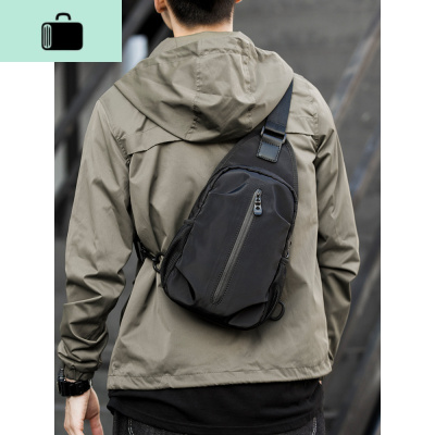 日系休闲运动胸包男士包包挎包潮流工装斜挎包男单肩包潮牌斜背包NEW LAKE