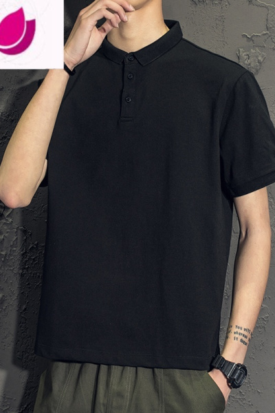 七斓短袖t恤男士夏季2023新款潮牌男装翻领polo衫男生半袖夏装上衣服