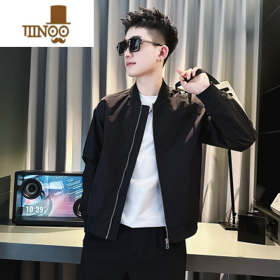 YANXU潮牌痞帅冲锋衣外套男2023韩版潮流工装上衣休闲棒球领夹克