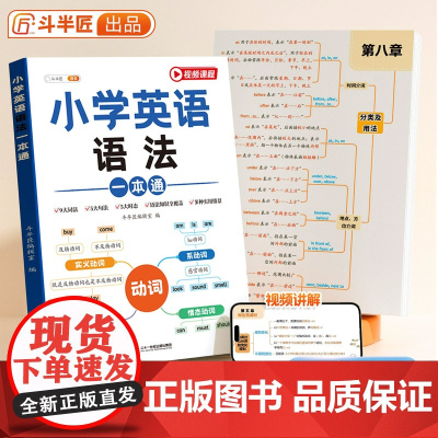 小学英语语法大全一本通小学生语法词汇讲解练习三四五六年级英语专项训练单词句型公式词性时态句法知识点分类记忆自然拼读记单词