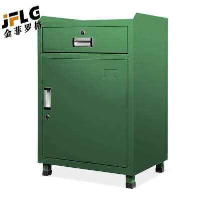 金菲罗格铁皮储物柜多功能抽屉工具矮柜 绿色单抽单门