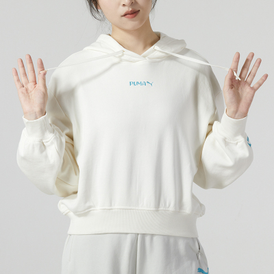 彪马(PUMA)卫衣女装新款日常通勤舒适休闲服运动上衣抽绳连帽套头衫625165-65 ZP