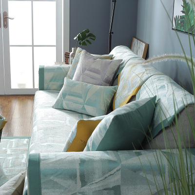 美帮汇沙发垫冬季防滑通用简约现代布艺全包套雪尼尔皮沙发巾