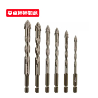 娄卓婷婷如意 三角四刃偏心钻头锯齿打孔霸王钻 5、6、8、10、12mm 套