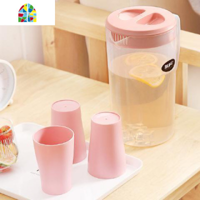 可高温毫升大50005000晾冷水杯大容量杯子特大水壶塑料大容量大号 FENGHOU 北欧绿杯子3个凉水壶