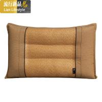 枕头 夏凉枕护颈纤维枕芯舒柔定型枕成人夏天凉枕单人藤面枕 三维工匠