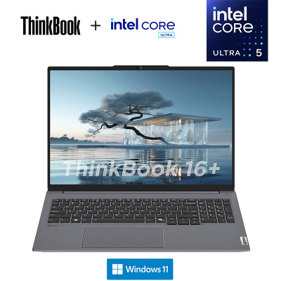 联想ThinkPad ThinkBook 16+ 00CD 16英寸标压便携轻薄笔记本电脑 (英特尔Evo平台认证酷睿Ultra 5 125H 32G内存 1T固态 2.5K)