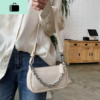 腋下包包女2020新款潮韩版网红流行斜挎包百搭ins春夏单肩法棍包NEW LAKE女士单肩包