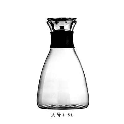 美帮汇防爆凉白开水杯冰水瓶冷热果汁晒凉水壶家用耐热高温玻璃鸭嘴扎壶