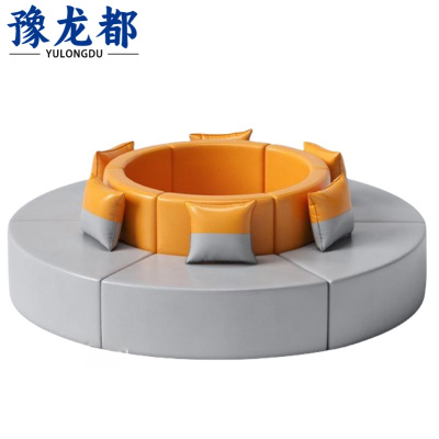 豫龙都洽谈沙发六人位张