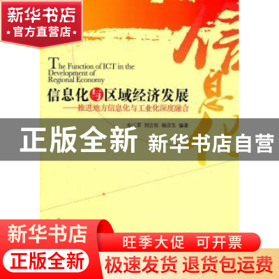 正版 信息化与区域经济发展:推进地方信息化与工业化深度融合 金