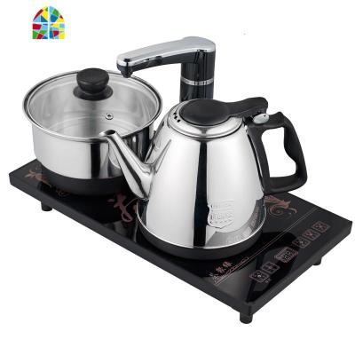 自动上水电热水壶套装家用抽水茶台烧水壶一体茶桌嵌入式泡茶专用 FENGHOU 经典半自动[201款]水柱手动旋转