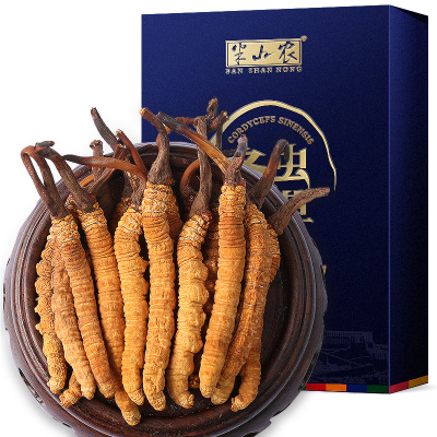 半山农 冬虫夏草 西藏那曲高海拔正品虫草 精选品质 3条/克 1克盒装 干度足