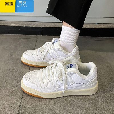 聚范港风男鞋ins超火百搭情侣板鞋2024夏季新款运动休闲系带小白鞋女