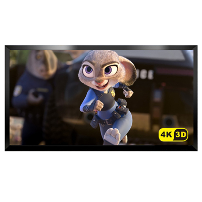 经科JK画框投影幕布投影机中边框H3-FL/W2正投软幕159寸2.35:1