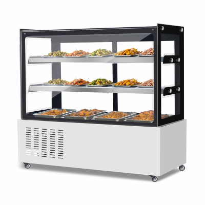 冰原冷藏展示柜保鲜妖怪商用卧式小型熟食烧烤点菜卤菜串串凉菜展示柜 H系方形后开门实际宽度61 100x66x120cm