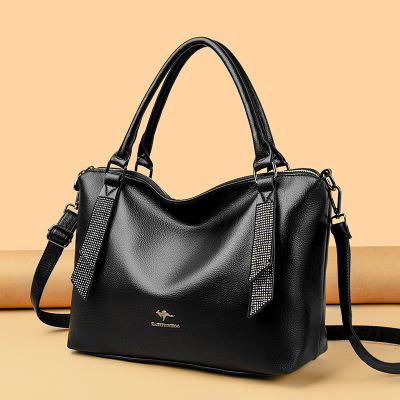 包包女包新款斜挎包女单肩包女拼接时尚中年女士大包