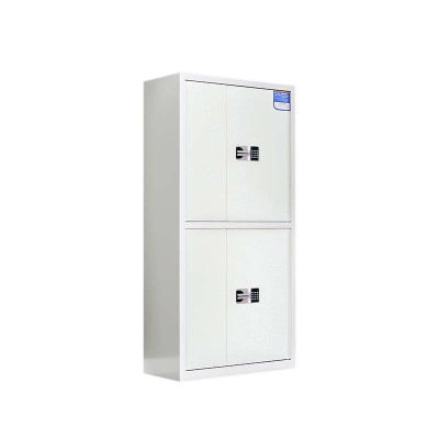 豪利特保密柜财务档案柜文件柜办公室资料储物柜保险柜通双节白色-国保密码锁