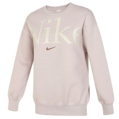 NIKE/耐克卫衣运动休闲加绒保暖针织圆领女装套头衫FN3655-019 C