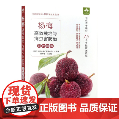 杨梅高效栽培与病虫害防治彩色图谱/扫码看视频轻松学技术丛书 杨梅栽培技术视频病虫害防治图解 9787109309500