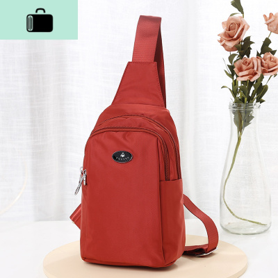 夏季胸包女牛津布斜挎包简约百搭女包帆布单肩背包时尚女士小包包NEW LAKE女斜挎包