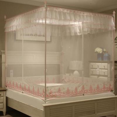 家柏饰(CORATED)蚊帐三开坐床式拉链1.5/1.8m床蒙古包双人家用方密加厚支架