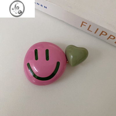 JiMi笑脸与爱心~可爱刘海夹前额ins风发夹女侧边甜美网红鸭嘴夹子头饰