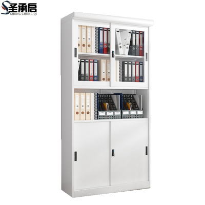 圣承启 玻璃门书柜 1m台