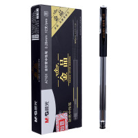 晨光 M&G 拔帽金品全针管中性笔 AGPA7101 0.28mm (黑色) 12支/盒 1盒