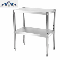 厨房置物架多层微波炉架子4收纳储物锅架不锈钢落地式三层烤箱货 三维工匠