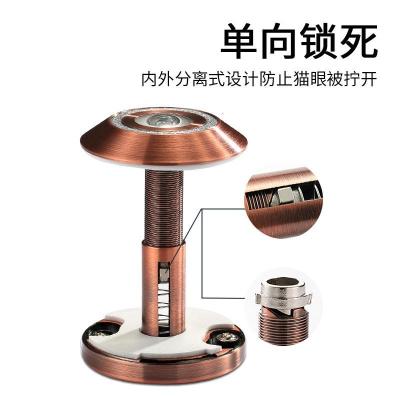 BONJEAN防盗猫眼家用通用型老式防撬防盗防砸镜高清广角可视监控带盖