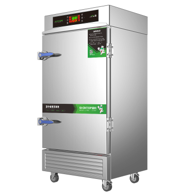 圣托(Shentop)10盘单门蒸饭柜 多功能电热蒸包蒸菜蒸饭机 食堂用大蒸箱 DDB04