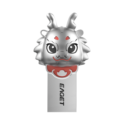 忆捷(Eaget)USB3.2 U盘 U95-64G 2024生肖兴龙U盘 高速全金属防水防震 办公礼物U盘