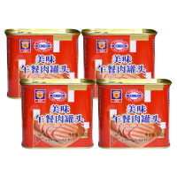 上海梅林 美味午餐肉罐头 340g*4罐装 泡面火锅搭档午餐肉