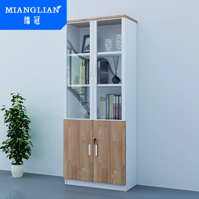绵冠MIANGUNA文件柜定制储物柜板式木质三门办公室书柜文件柜