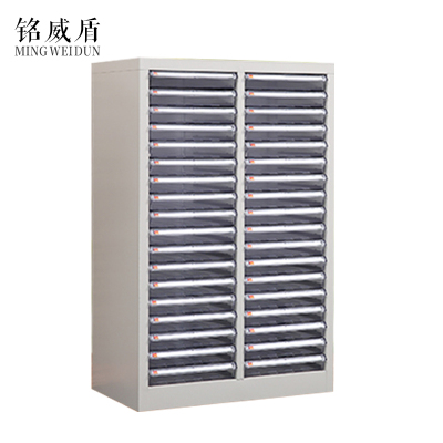 铭威盾文件柜抽屉式票据多层分类箱档案柜合同资料架烘焙收纳样品柜36抽无门柜