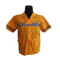 P牌涤棉黄短袖YP-011/件