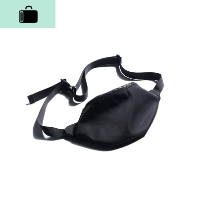 日系小胸包斜挎包手机包男士迷你包包腰包潮牌单肩包女INSNEW LAKE 黑色男士单肩包